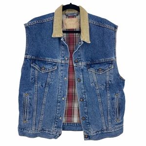 Levi’s- Reversible Vintage Denim and Plaid Vest